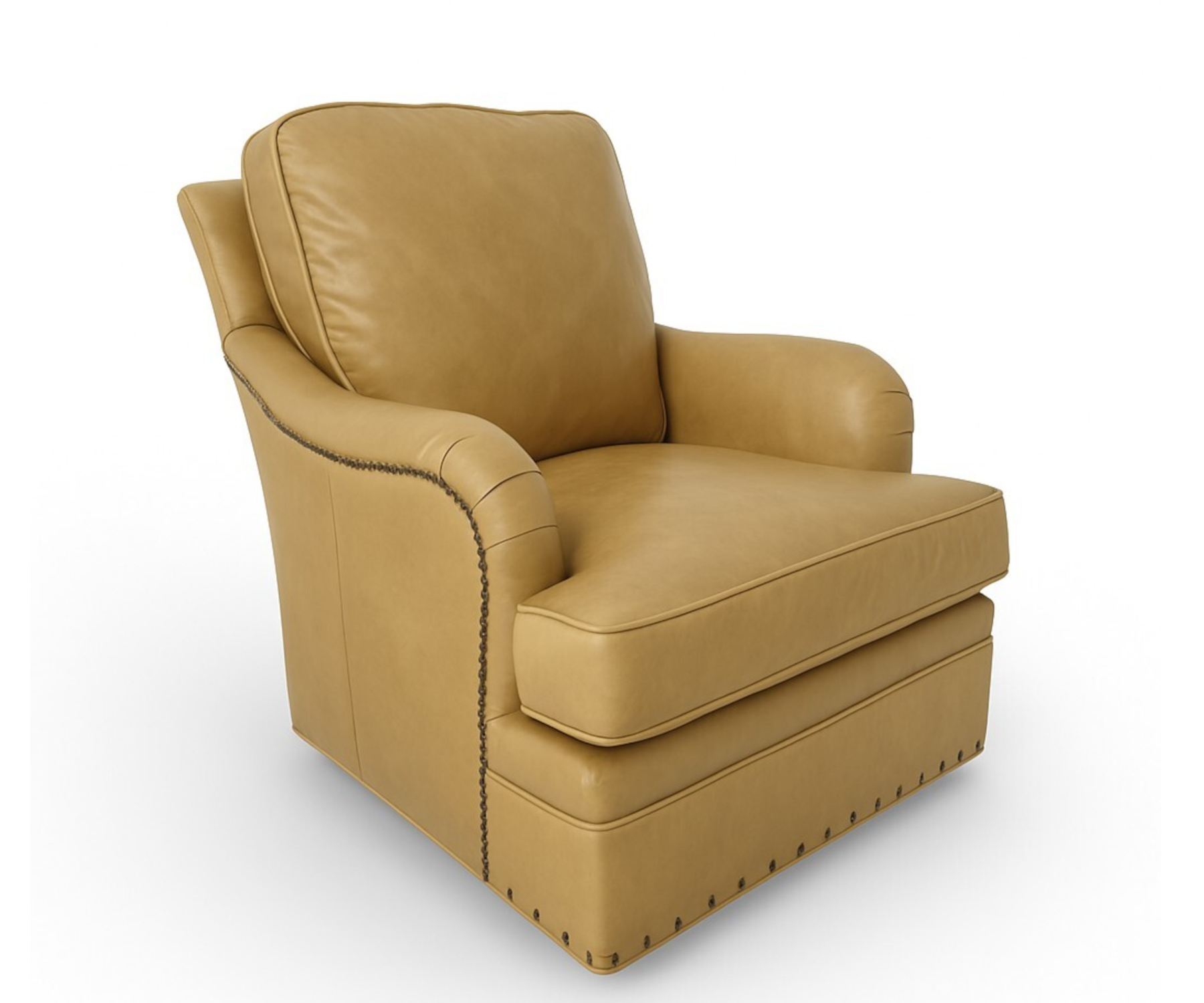 Crescent Swivel Glider by CC Leather
